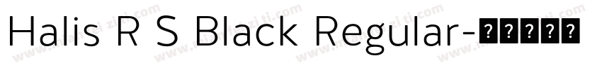 Halis R S Black Regular字体转换